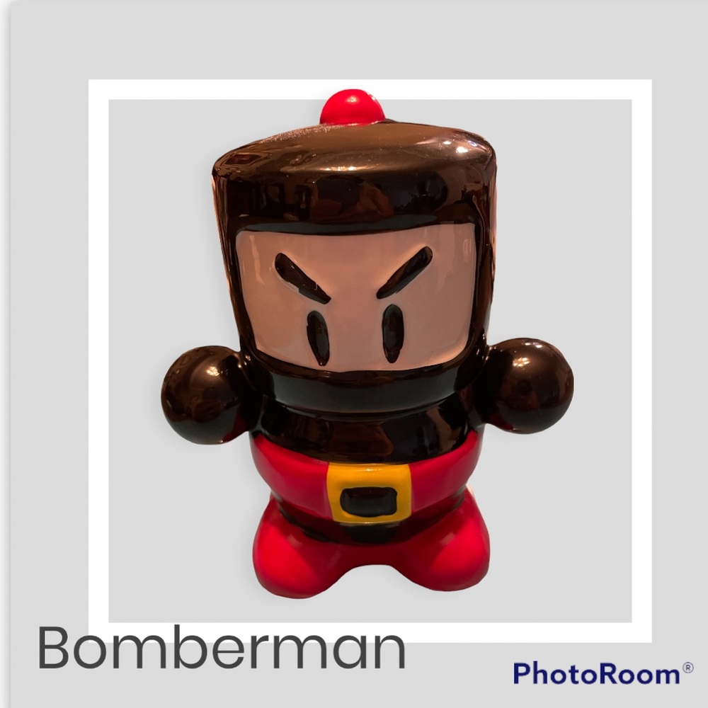 Vintage B-daman Bomberman Figure Takara- Ceramic Piggy Bank